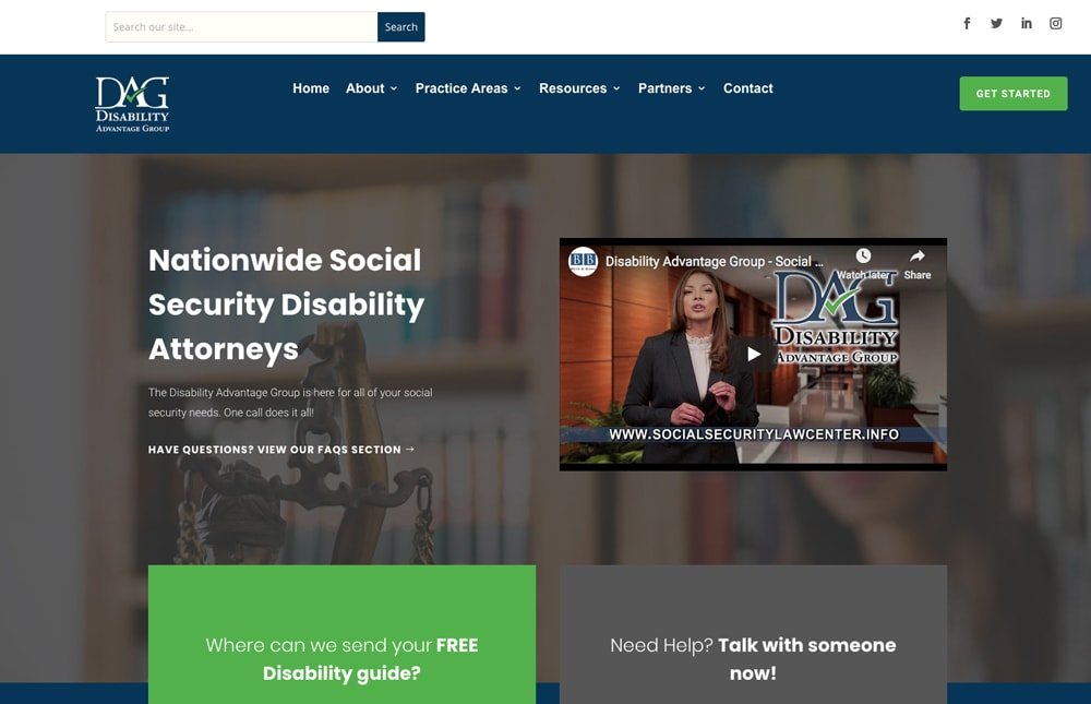 Disability Advantage Group Website Design