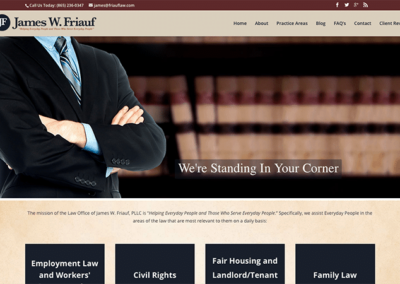 James Friauf Law Office Website